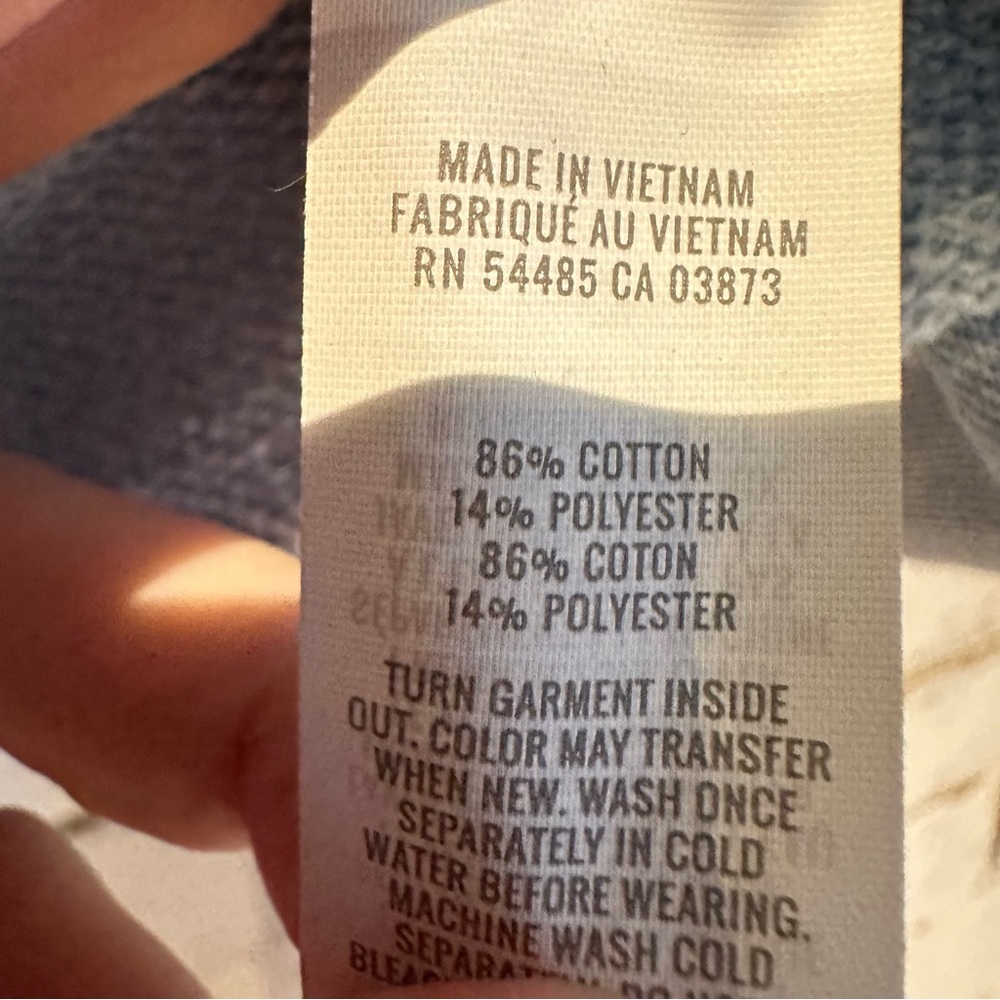 Aerie New Heights Turtleneck Sweatshirt cloud wash blue - Picture 6 of 6